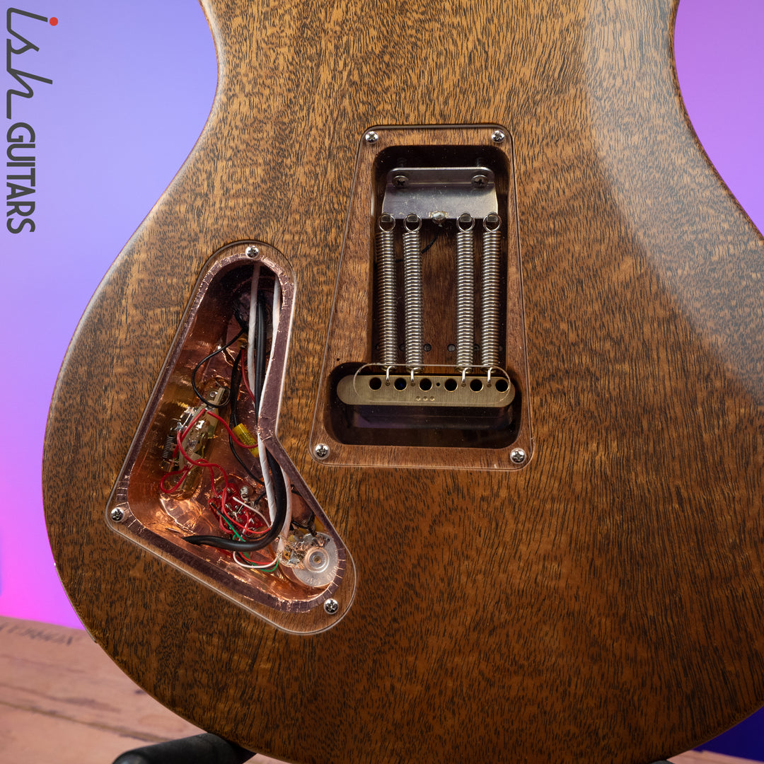 PRS Paul Reed Smith Private Stock 408 Semi Hollow Poplar Burl Triple Faded Indigo