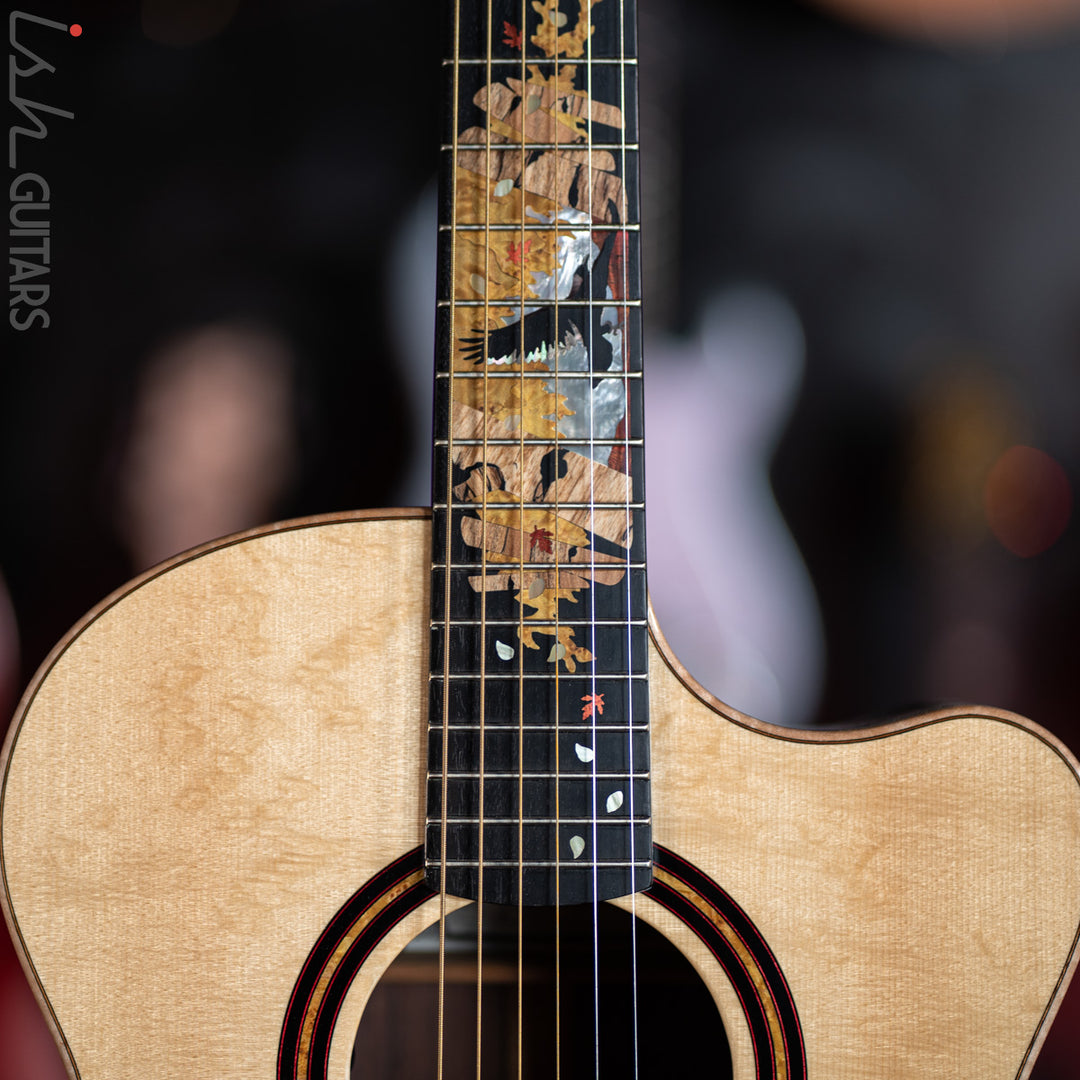 PRS Private Stock Angelus Acoustic Guitar Bear Claw Spruce Custom Inlay
