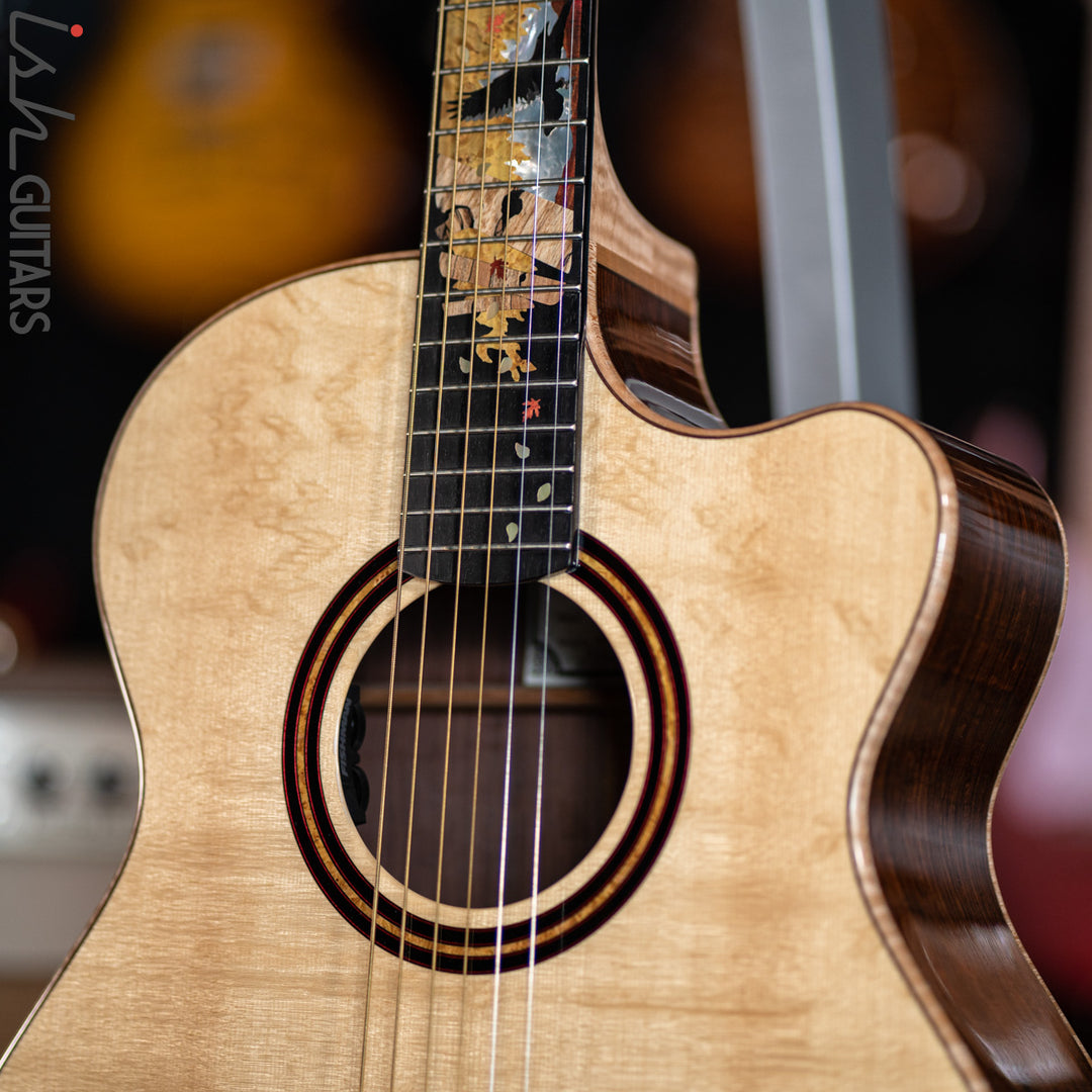 PRS Private Stock Angelus Acoustic Guitar Bear Claw Spruce Custom Inlay