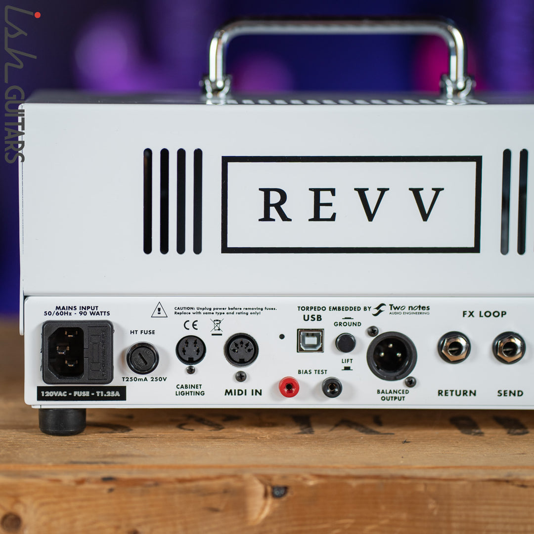 Revv D20 20/4-watt Tube Amp Head White Demo