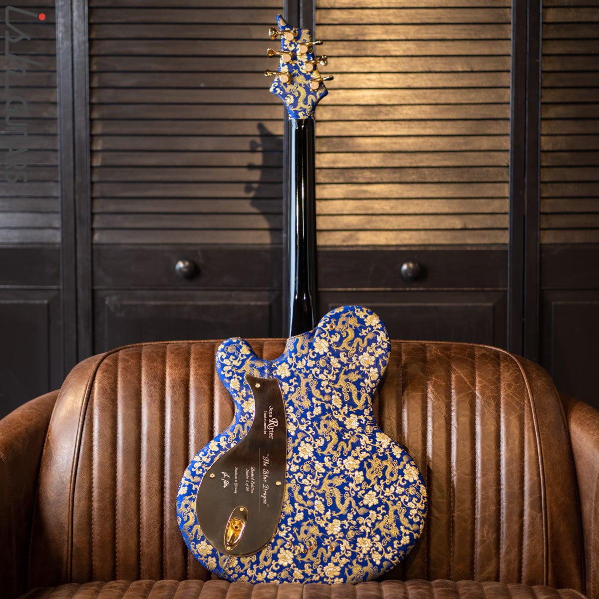 Ritter Princess Isabella Blue Dragon #6 of 25 Fabric Guitar – Ish