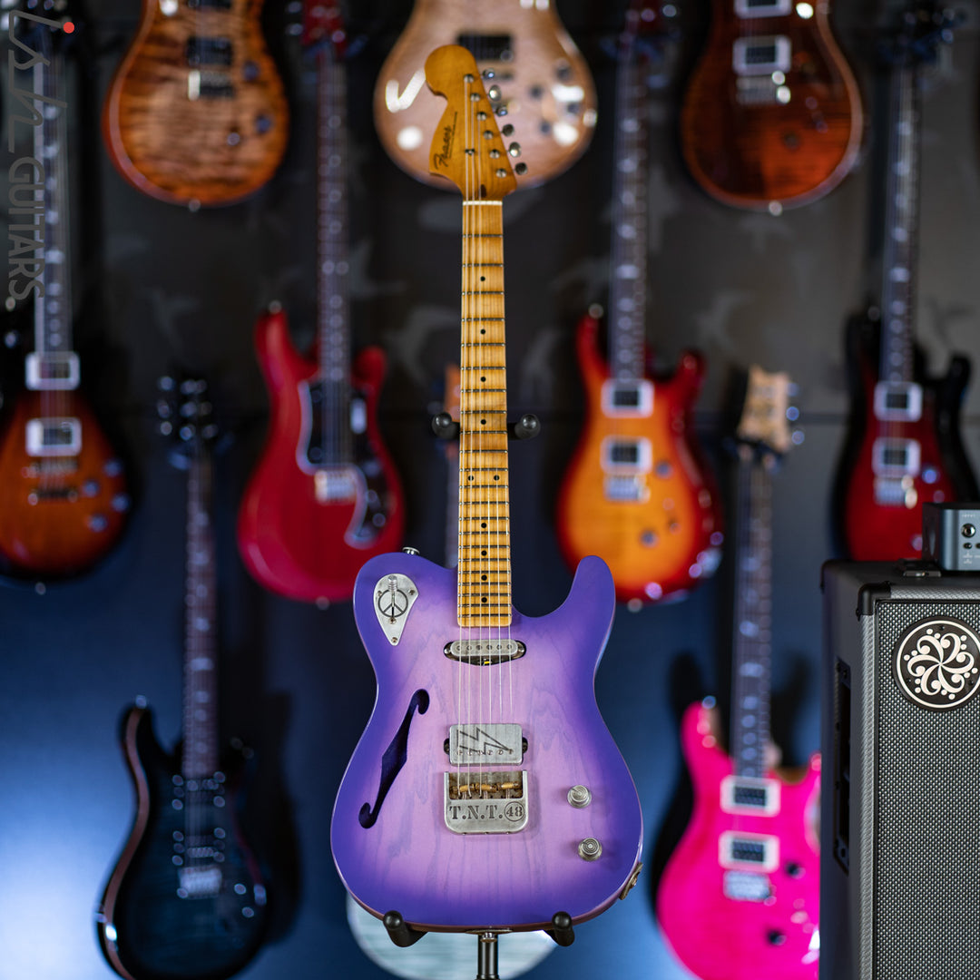 2019 Fraser Vintage Custom Tele Thinline Style Purple Burst