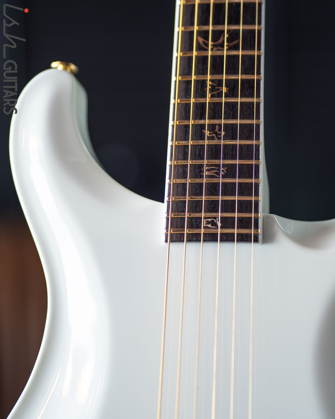 PRS Private Stock Custom 24 "Sculpture" Hollowbody Piezo 3.9lbs 10K Gold Inlay White