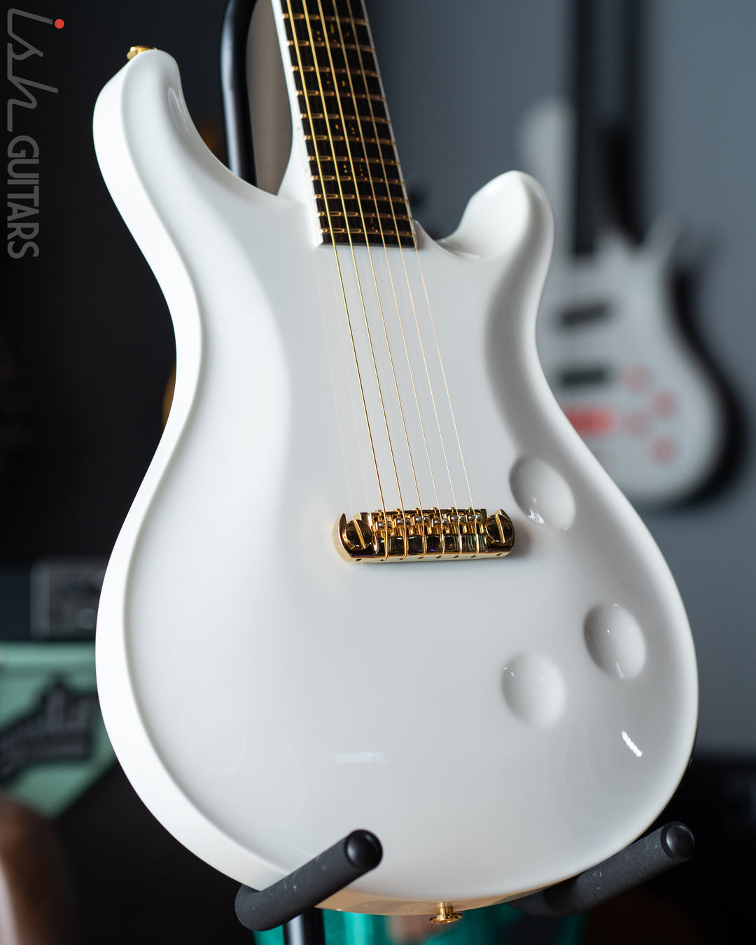 PRS Private Stock Custom 24 "Sculpture" Hollowbody Piezo 3.9lbs 10K Gold Inlay White