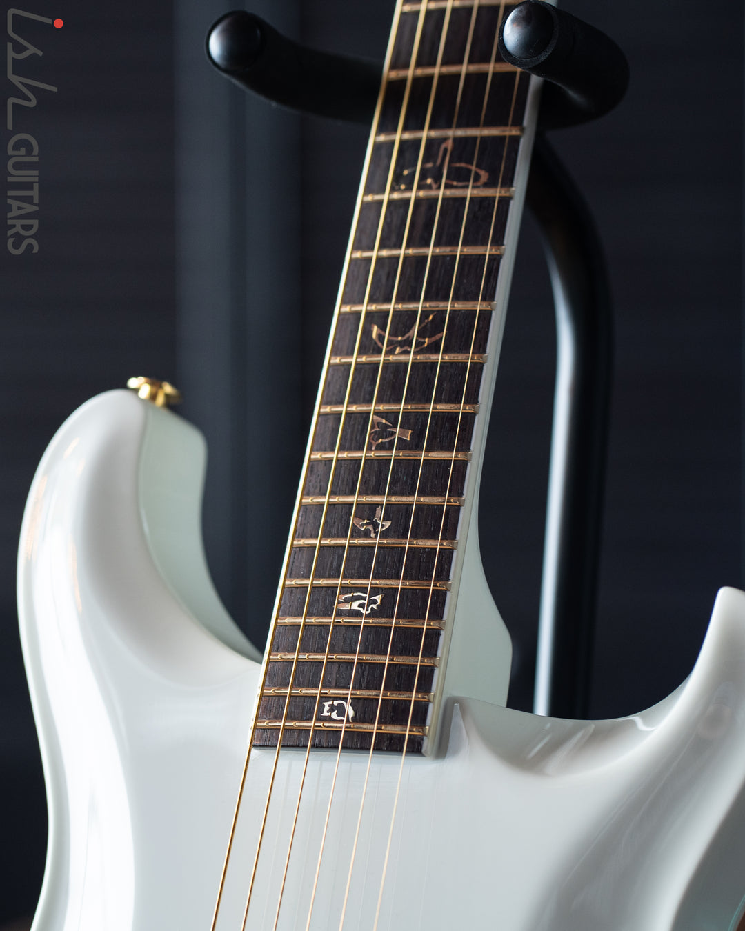 PRS Private Stock Custom 24 "Sculpture" Hollowbody Piezo 3.9lbs 10K Gold Inlay White