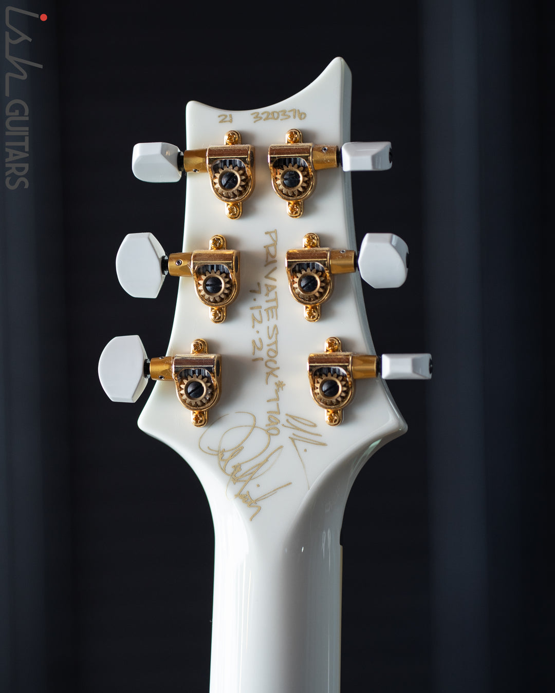 PRS Private Stock Custom 24 "Sculpture" Hollowbody Piezo 3.9lbs 10K Gold Inlay White