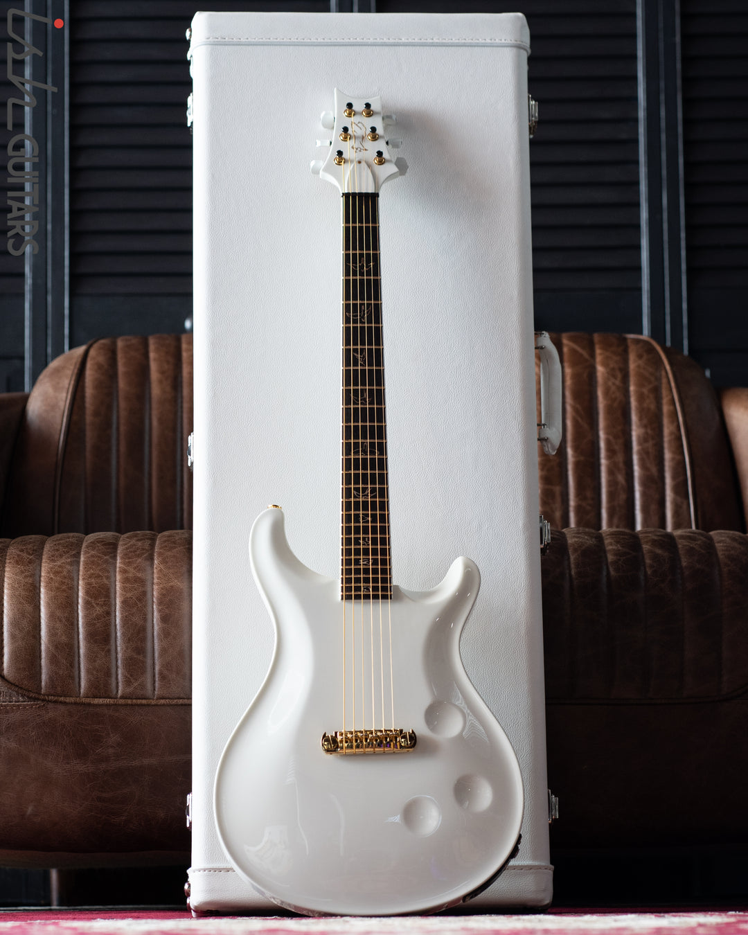 PRS Private Stock Custom 24 "Sculpture" Hollowbody Piezo 3.9lbs 10K Gold Inlay White