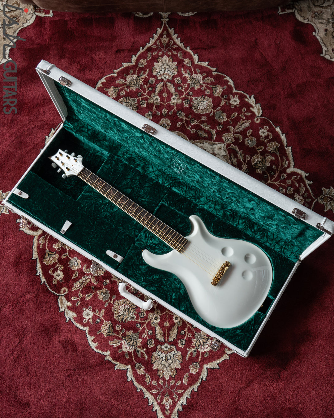 PRS Private Stock Custom 24 "Sculpture" Hollowbody Piezo 3.9lbs 10K Gold Inlay White
