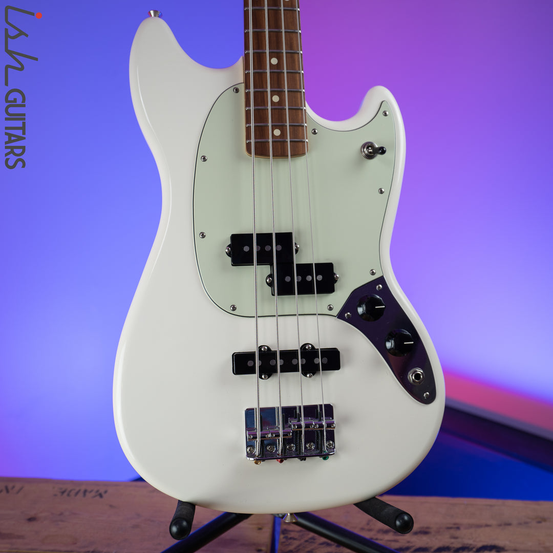 Fender Mustang 4 String PJ Bass Olympic White