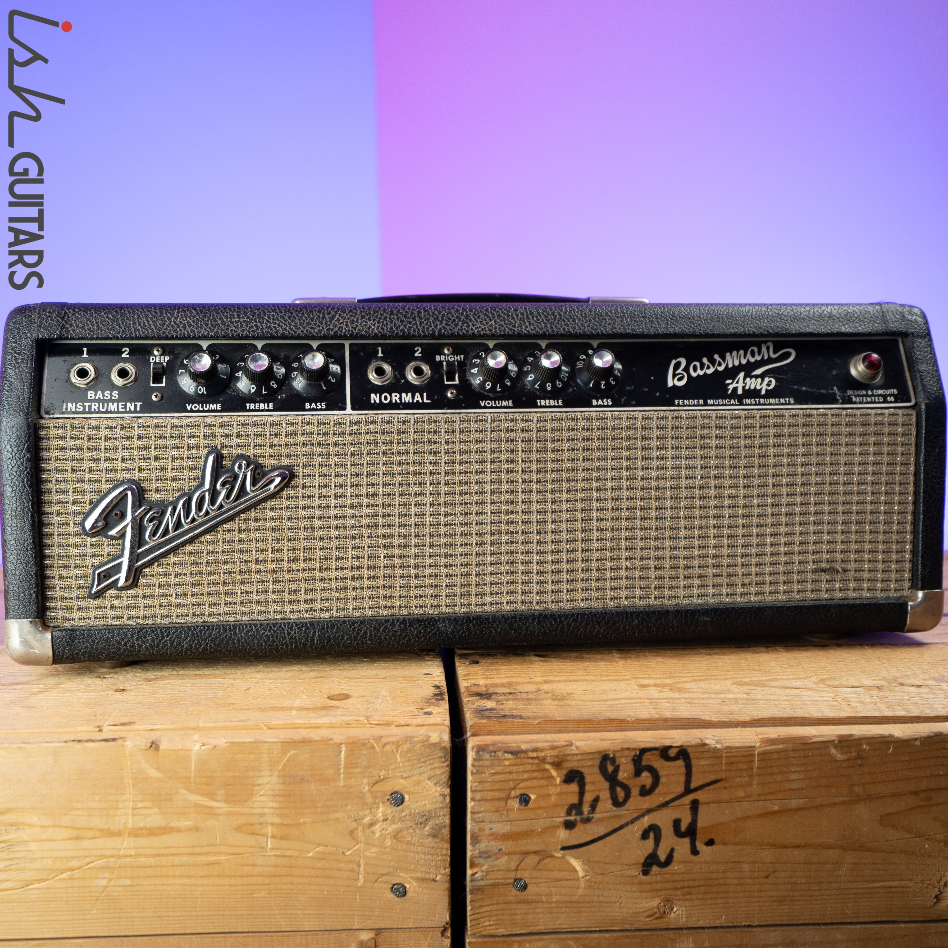 1966 Fender Bassman Blackface Head – Ish Guitars