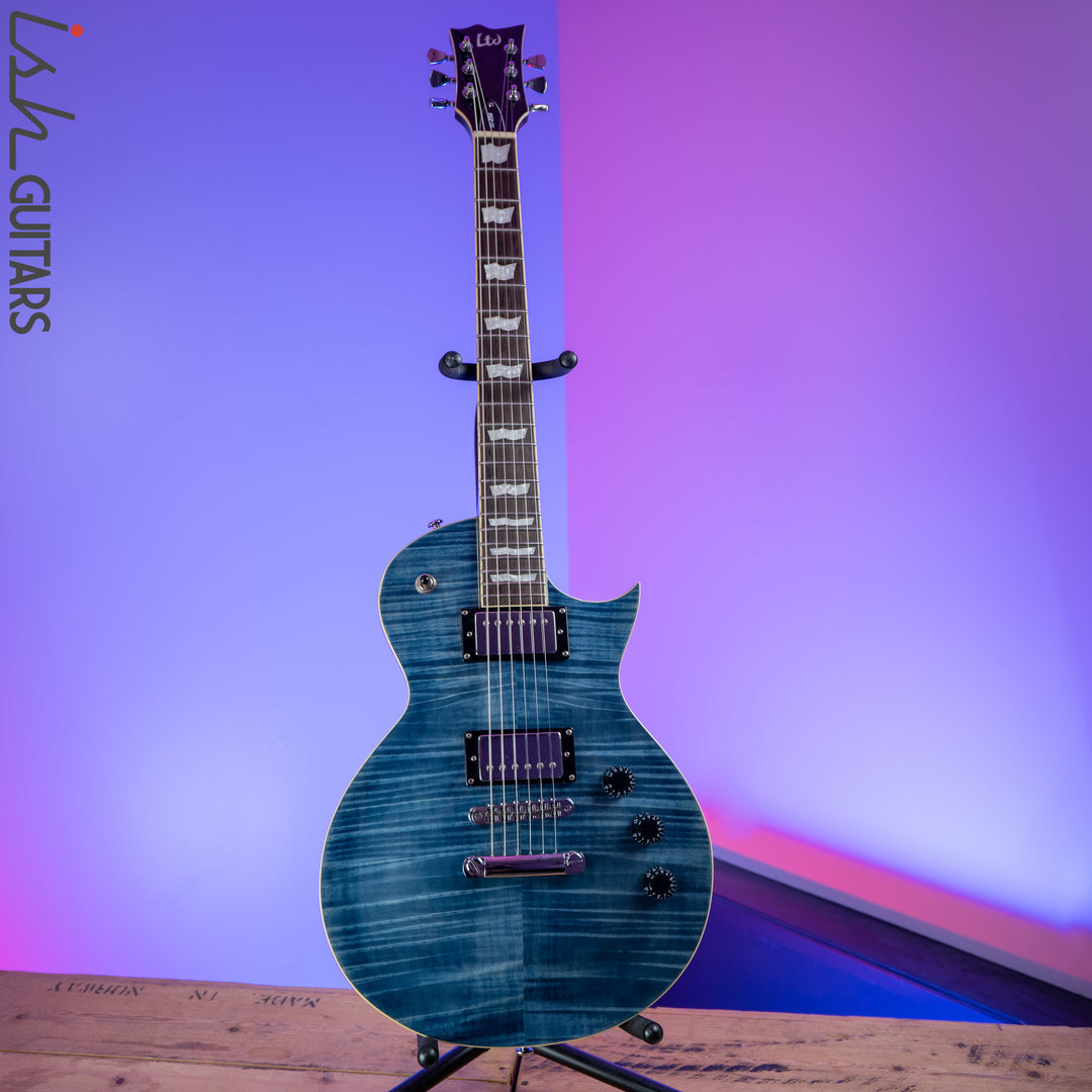 ESP LTD EC-256 Transparent Cobalt Blue – Ish Guitars