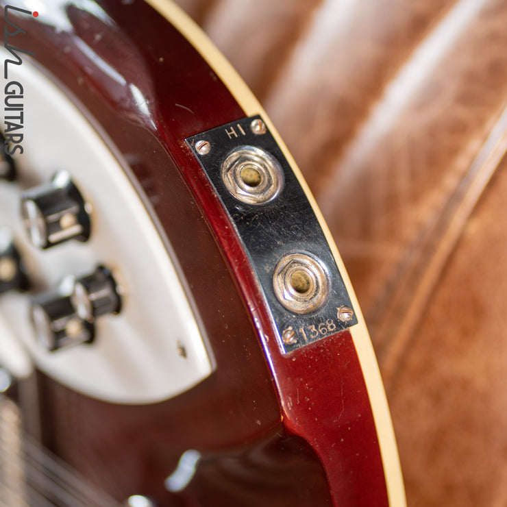 1968 Rickenbacker 360/12 Burgundyglo RARE Roger McGuinn Signed