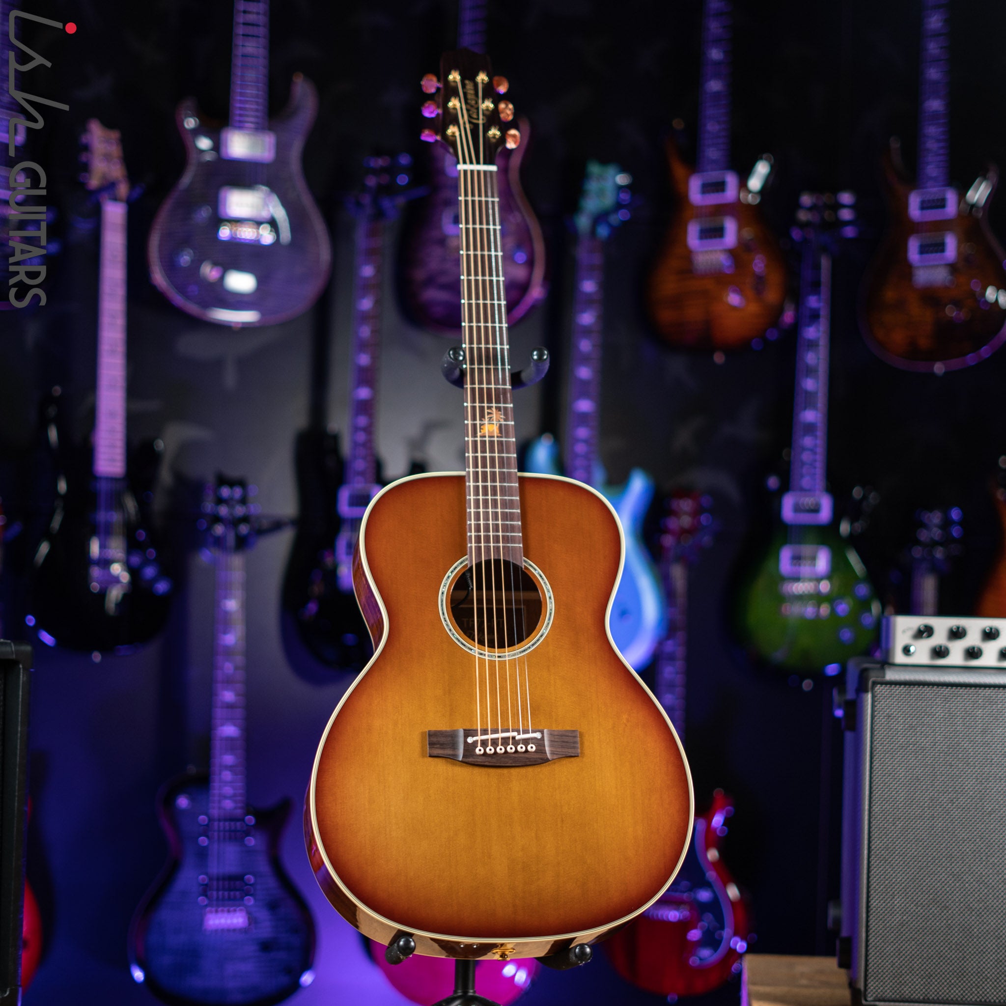 Takamine TF77-PT Orchestra Acoustic-Electric Guitar Tobacco