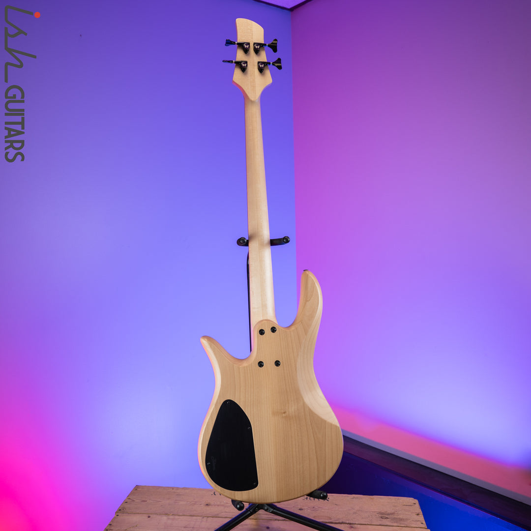 2020 Fodera Yin Yang Standard Purple Heart Olympic White 4 String