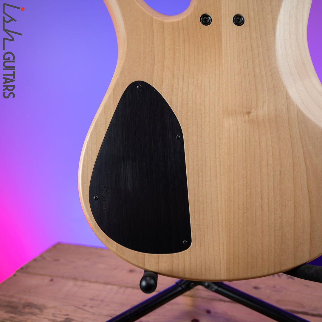 2020 Fodera Yin Yang Standard Purple Heart Olympic White 4 String
