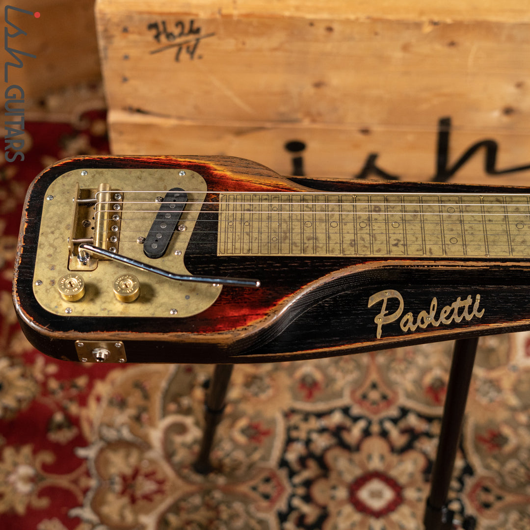 Paoletti Lap Steel Guitar Tremolo PWLS02 Three Tone Sunburst