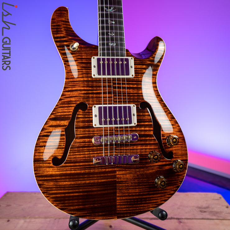 Used 2020 Paul Reed Smith PRS McCarty 594 Hollowbody II Wood Library 10 Top Orange Tiger