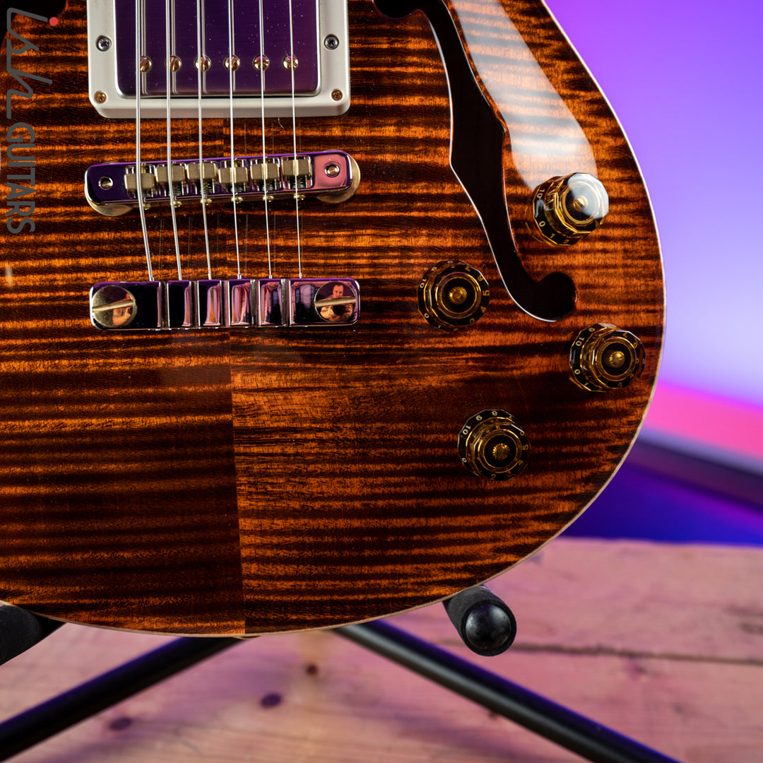 Used 2020 Paul Reed Smith PRS McCarty 594 Hollowbody II Wood Library 10 Top Orange Tiger