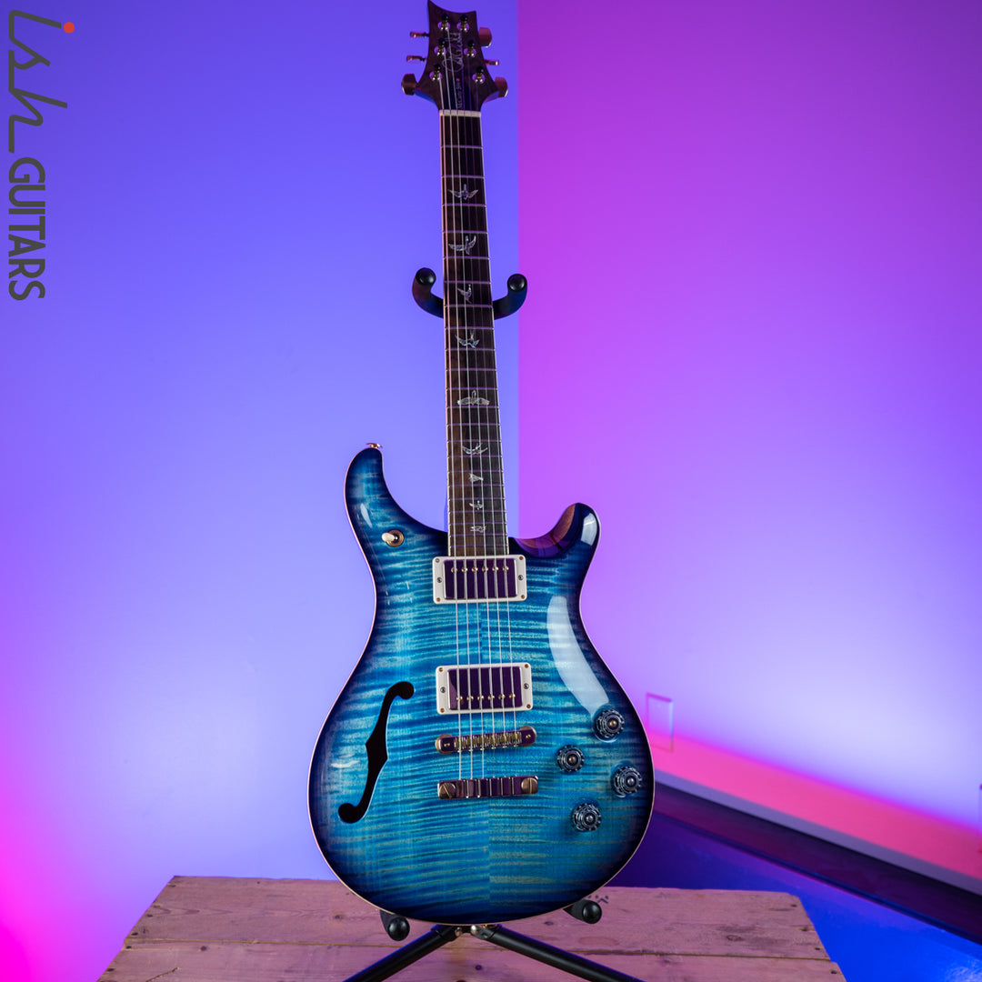 2018 PRS Wood Library McCarty 594 Semi Hollow 10 Top Aquableux Purpleburst