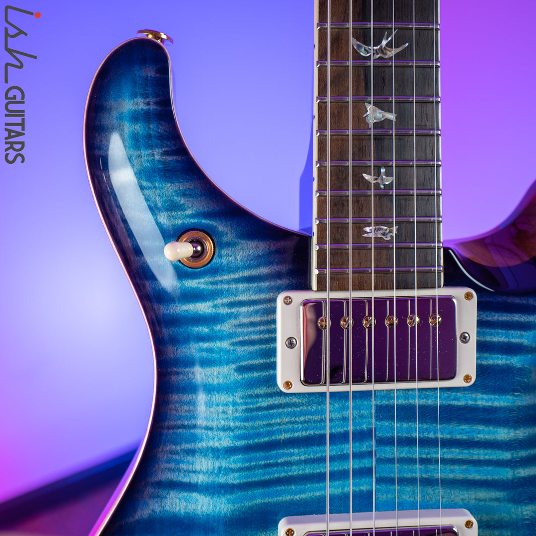 2018 PRS Wood Library McCarty 594 Semi Hollow 10 Top Aquableux Purpleburst