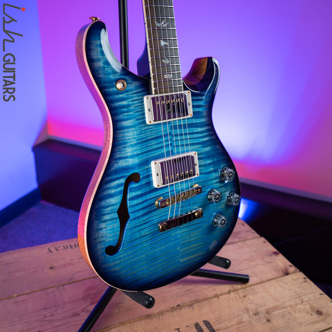 2018 PRS Wood Library McCarty 594 Semi Hollow 10 Top Aquableux Purpleburst