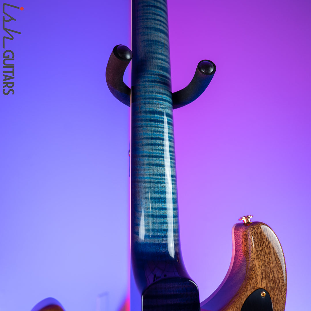 2018 PRS Wood Library McCarty 594 Semi Hollow 10 Top Aquableux Purpleburst