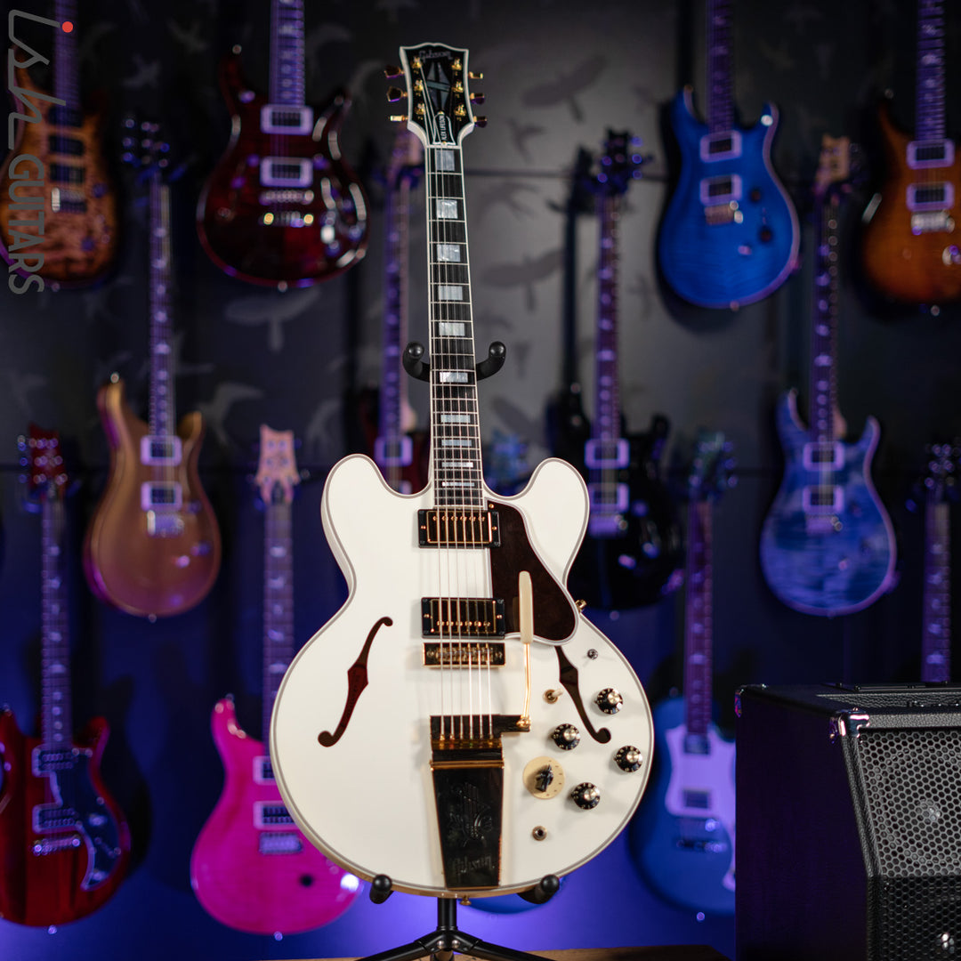 2010 Gibson Custom Shop ES-355 Semi-Hollow Alex Lifeson Signature Alpine White
