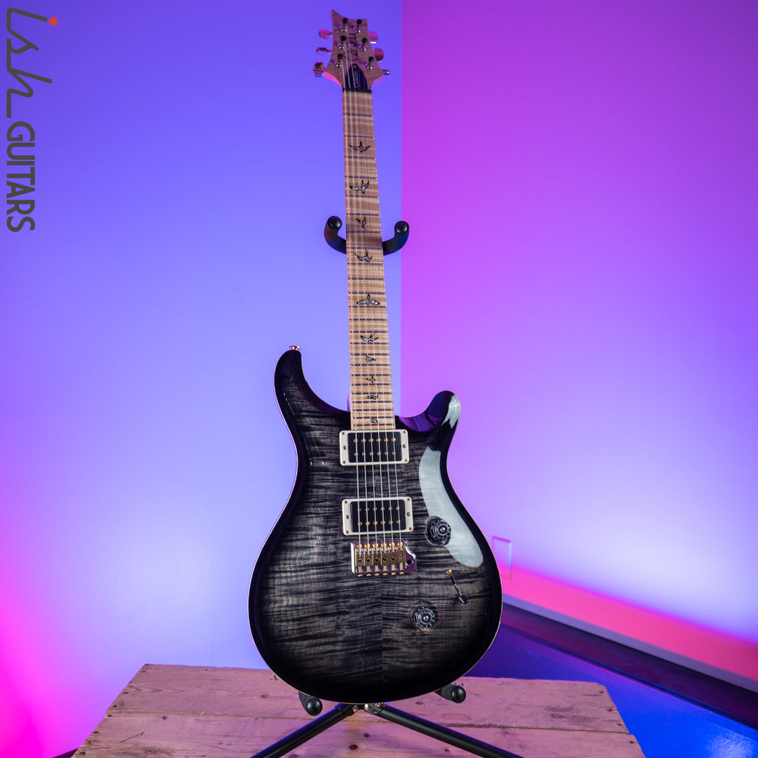 2017 Paul Reed Smith PRS Custom 24 10 Top Charcoal Burst Maple Neck Experience Guitar