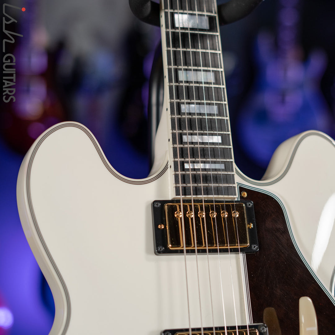 2010 Gibson Custom Shop ES-355 Semi-Hollow Alex Lifeson Signature Alpine White