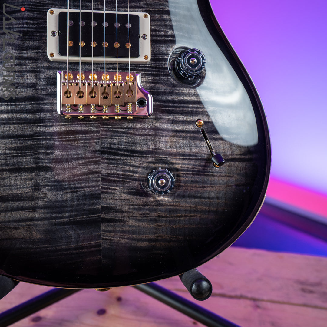 2017 Paul Reed Smith PRS Custom 24 10 Top Charcoal Burst Maple Neck Experience Guitar