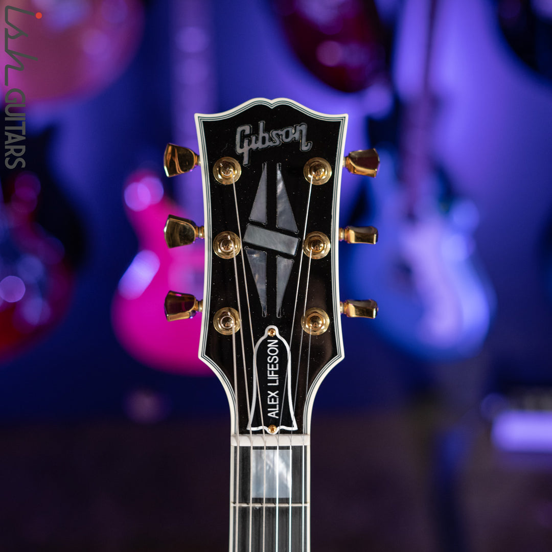 2010 Gibson Custom Shop ES-355 Semi-Hollow Alex Lifeson Signature Alpine White