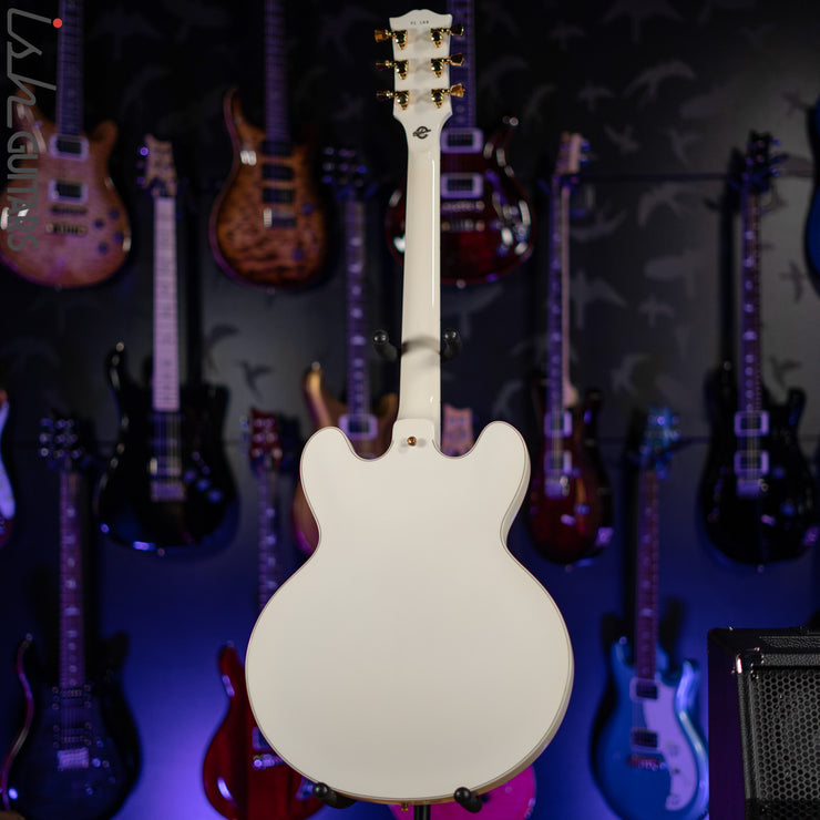 2010 Gibson Custom Shop ES-355 Semi-Hollow Alex Lifeson Signature Alpine White