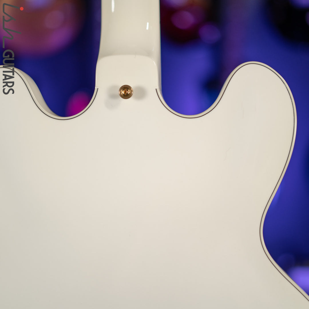 2010 Gibson Custom Shop ES-355 Semi-Hollow Alex Lifeson Signature Alpine White