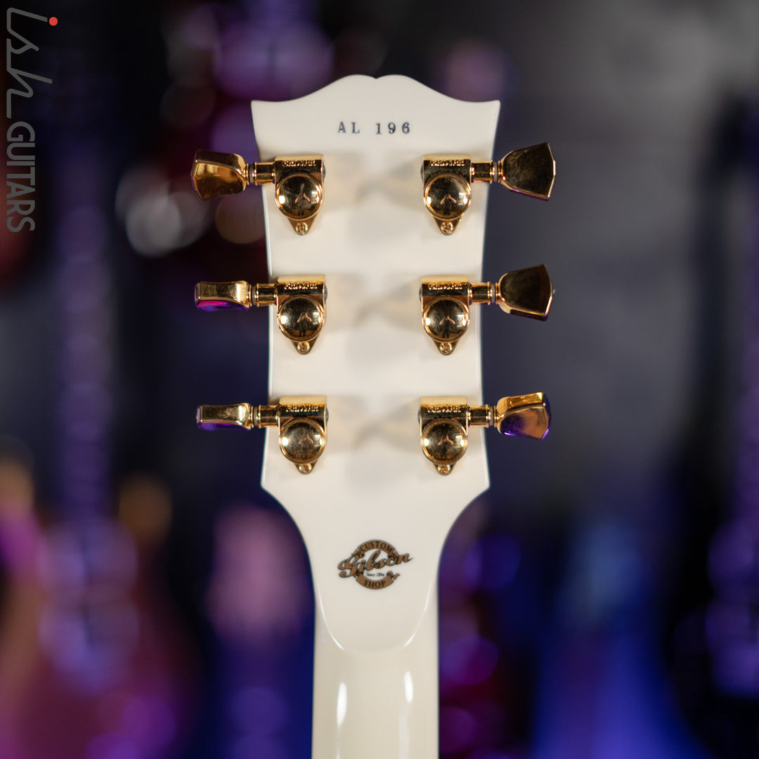 2010 Gibson Custom Shop ES-355 Semi-Hollow Alex Lifeson Signature Alpine White