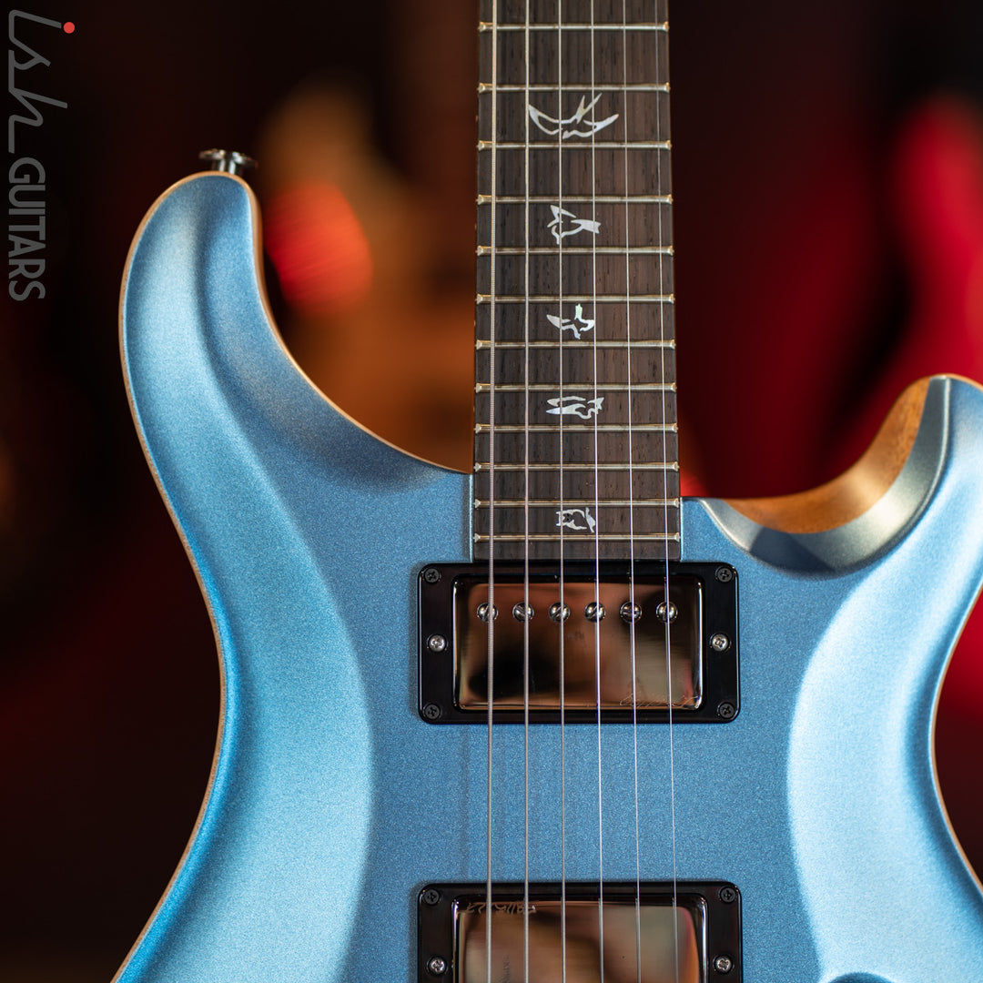 PRS Custom 24 Wood Library Frost Blue Opaque Satin