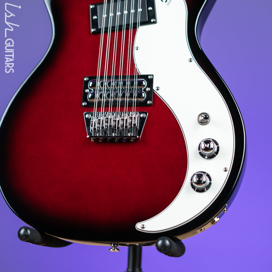 Danelectro 59x12 12-String Electric Guitar Red Burst Demo