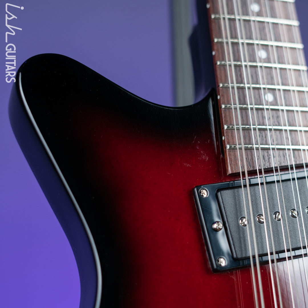 Danelectro 59x12 12-String Electric Guitar Red Burst Demo