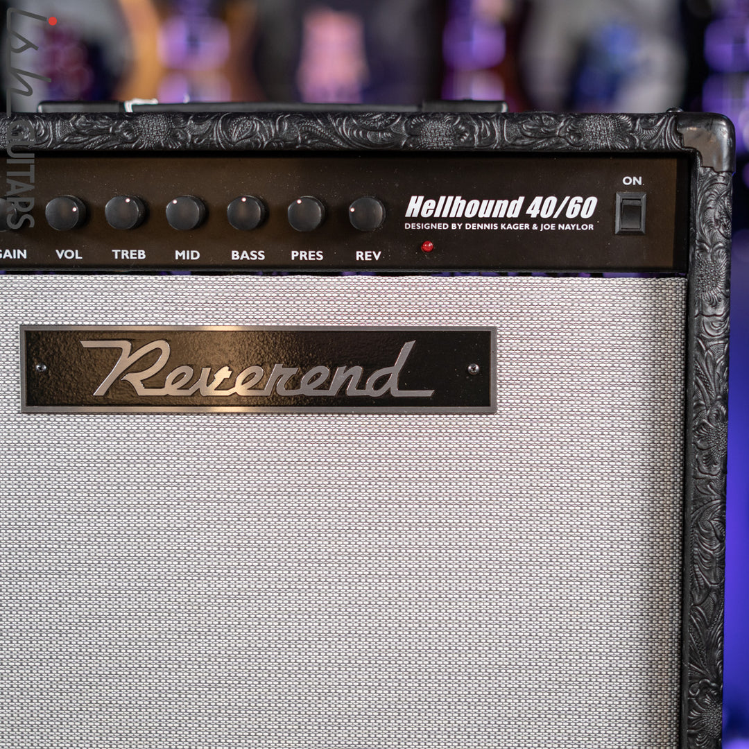 Reverend Hellhound 40/60 1x12 Combo Guitar Amplifier Black Paisley Wrap