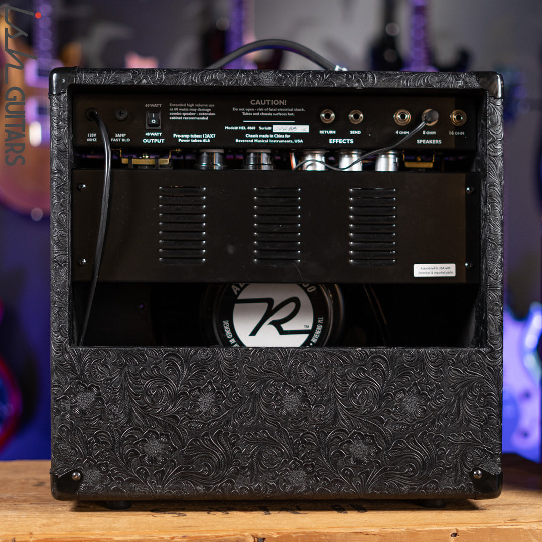 Reverend Hellhound 40/60 1x12 Combo Guitar Amplifier Black Paisley Wrap