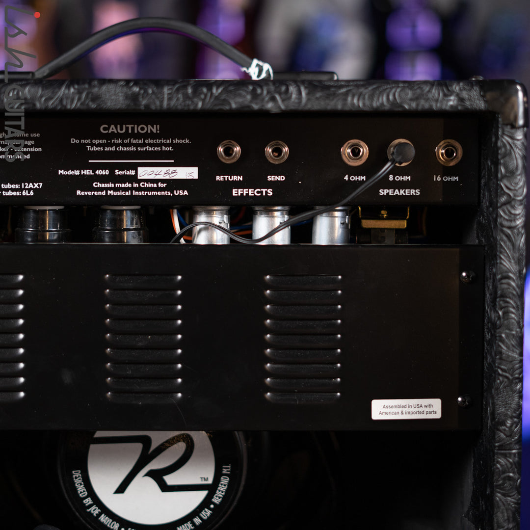Reverend Hellhound 40/60 1x12 Combo Guitar Amplifier Black Paisley Wrap