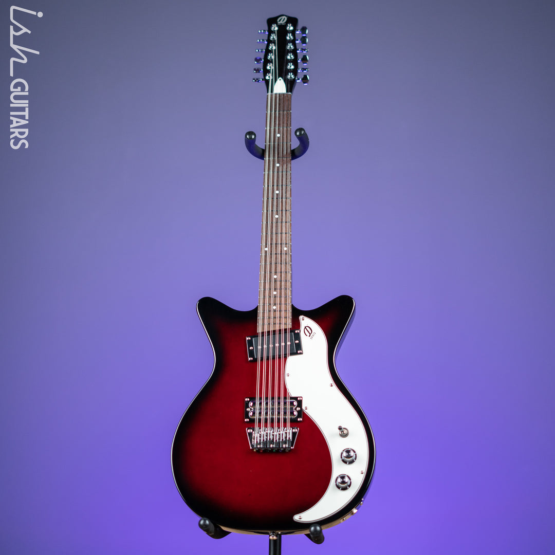 Danelectro 59x12 12-String Electric Guitar Red Burst Demo