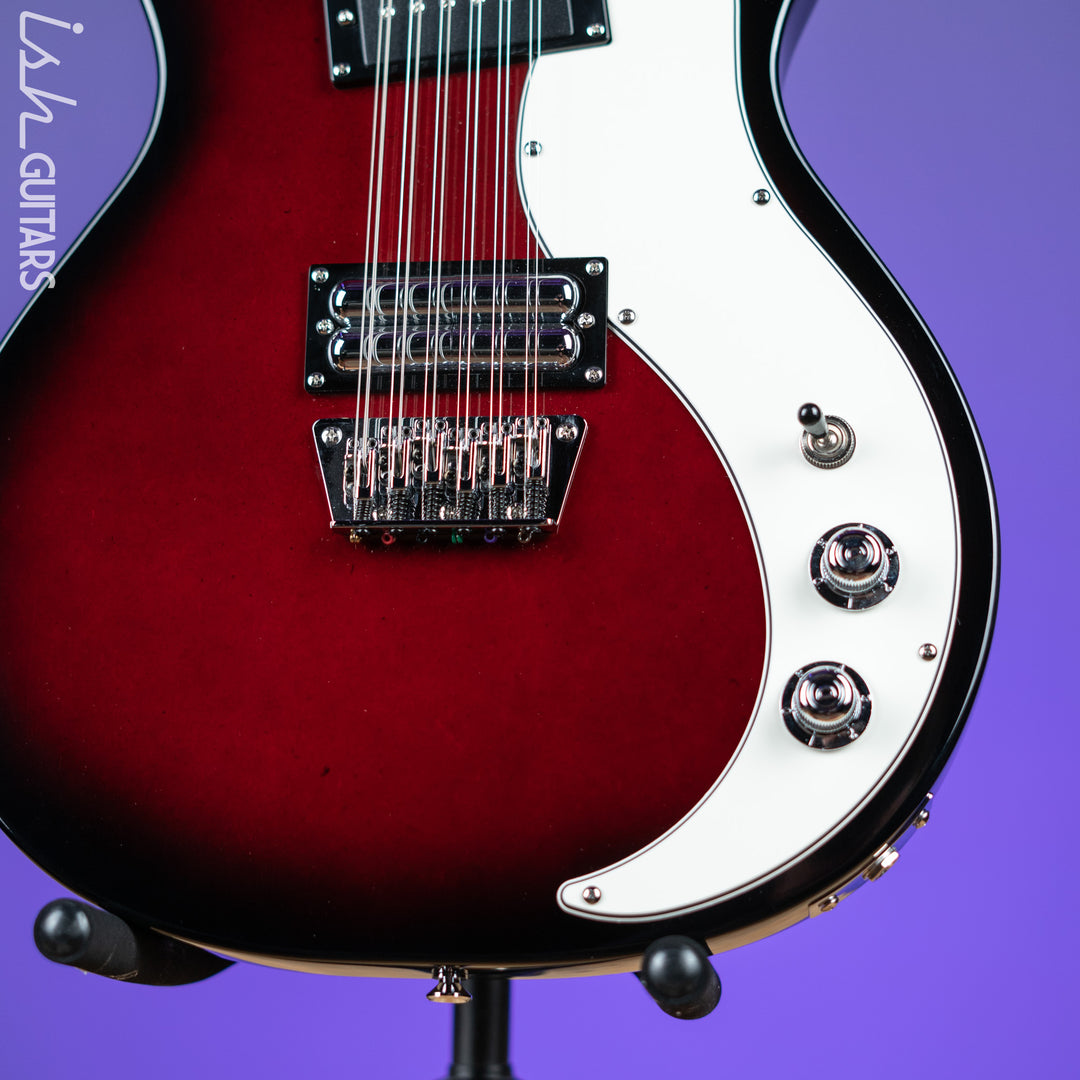 Danelectro 59x12 12-String Electric Guitar Red Burst Demo