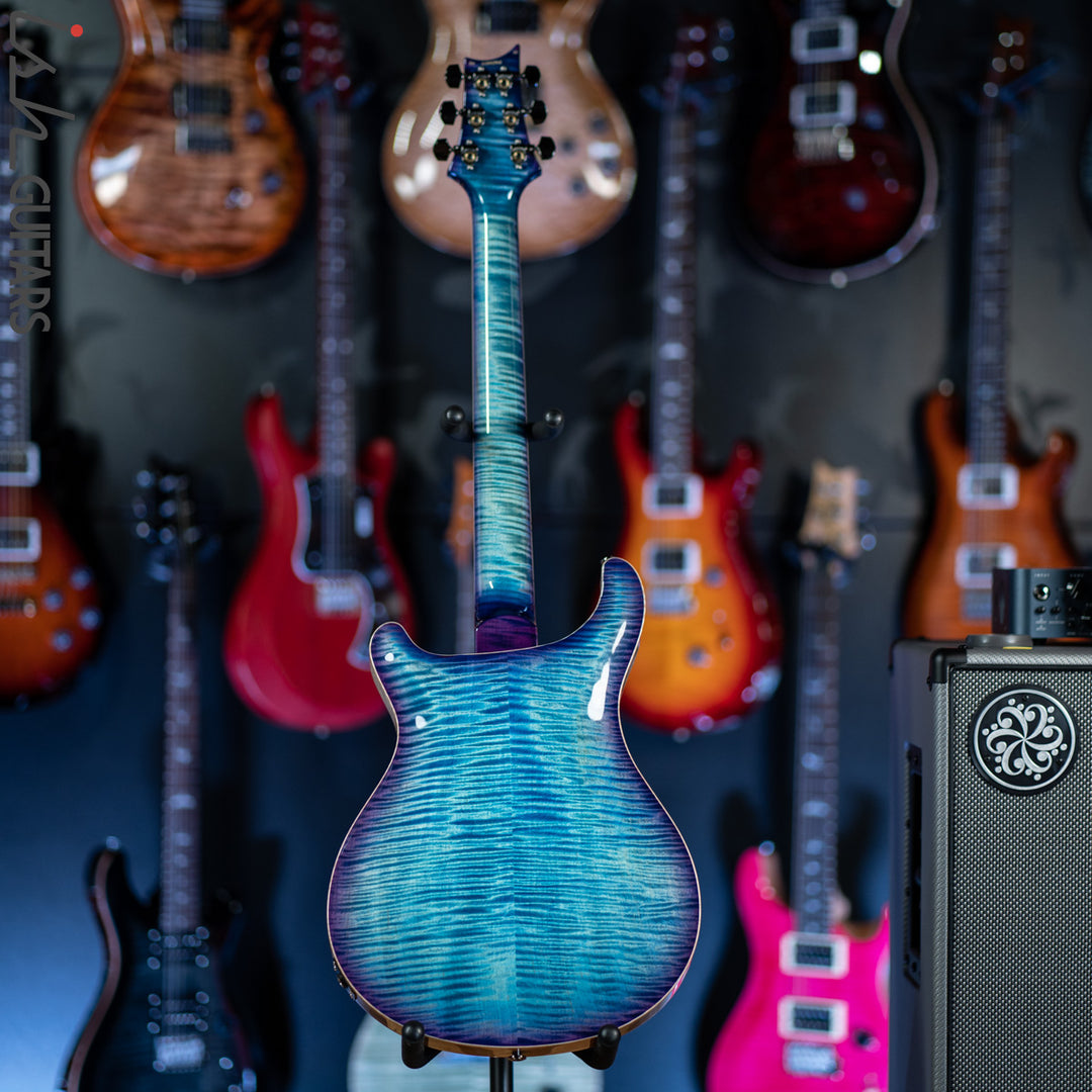 2020 PRS Hollowbody II McCarty 594 Wood Library Aqua Blue Purple Burst