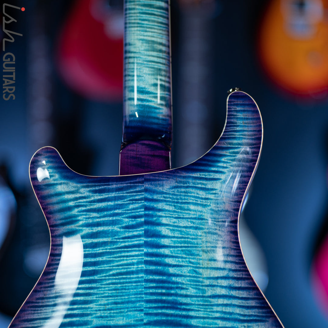 2020 PRS Hollowbody II McCarty 594 Wood Library Aqua Blue Purple Burst