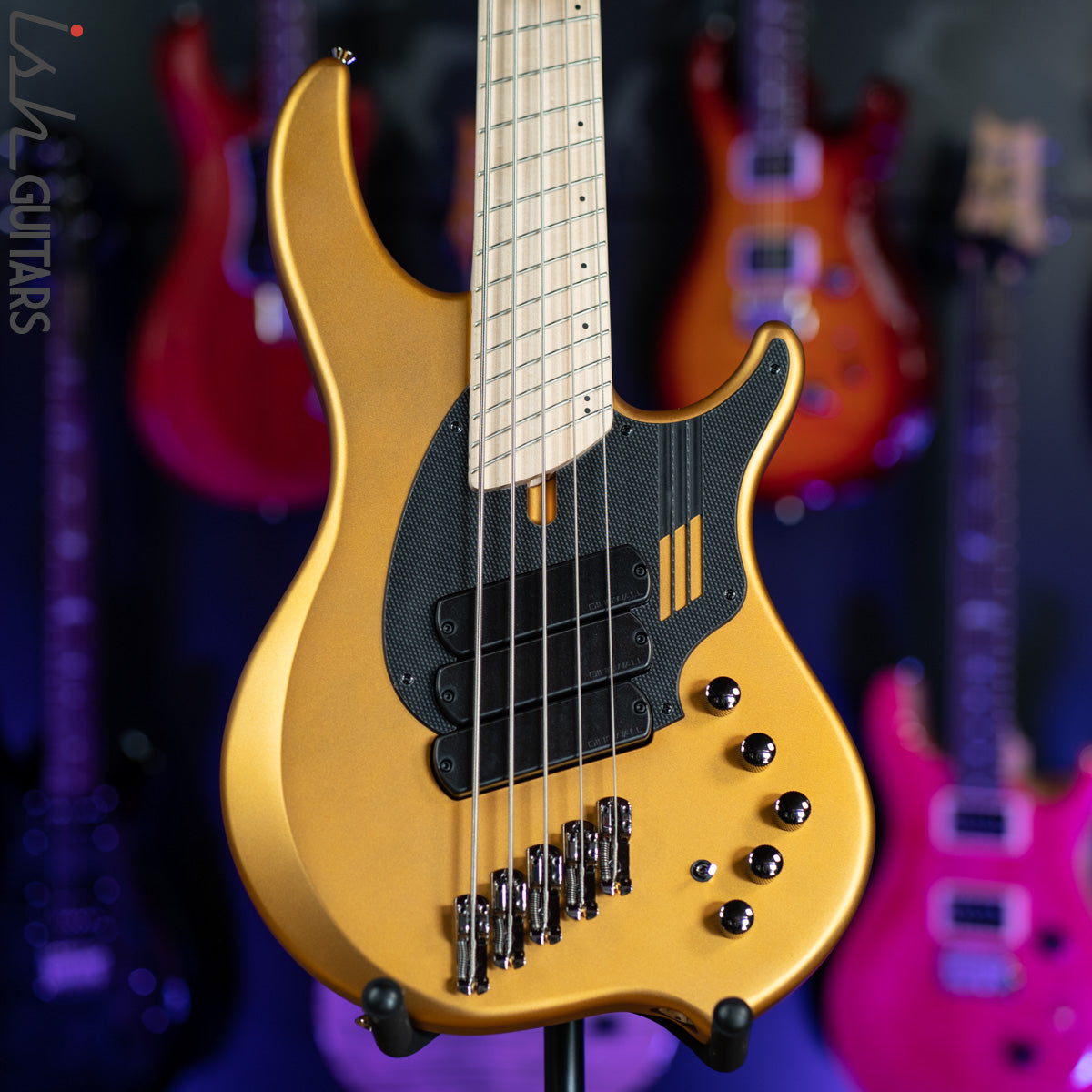Dingwall NG-3 5-String Matte Gold Metallic Bass – Ish Guitars