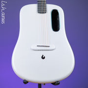 Lava Music Lava ME 3 Smart Acoustic Guitar 38” Left-Handed White w/ Space Bag