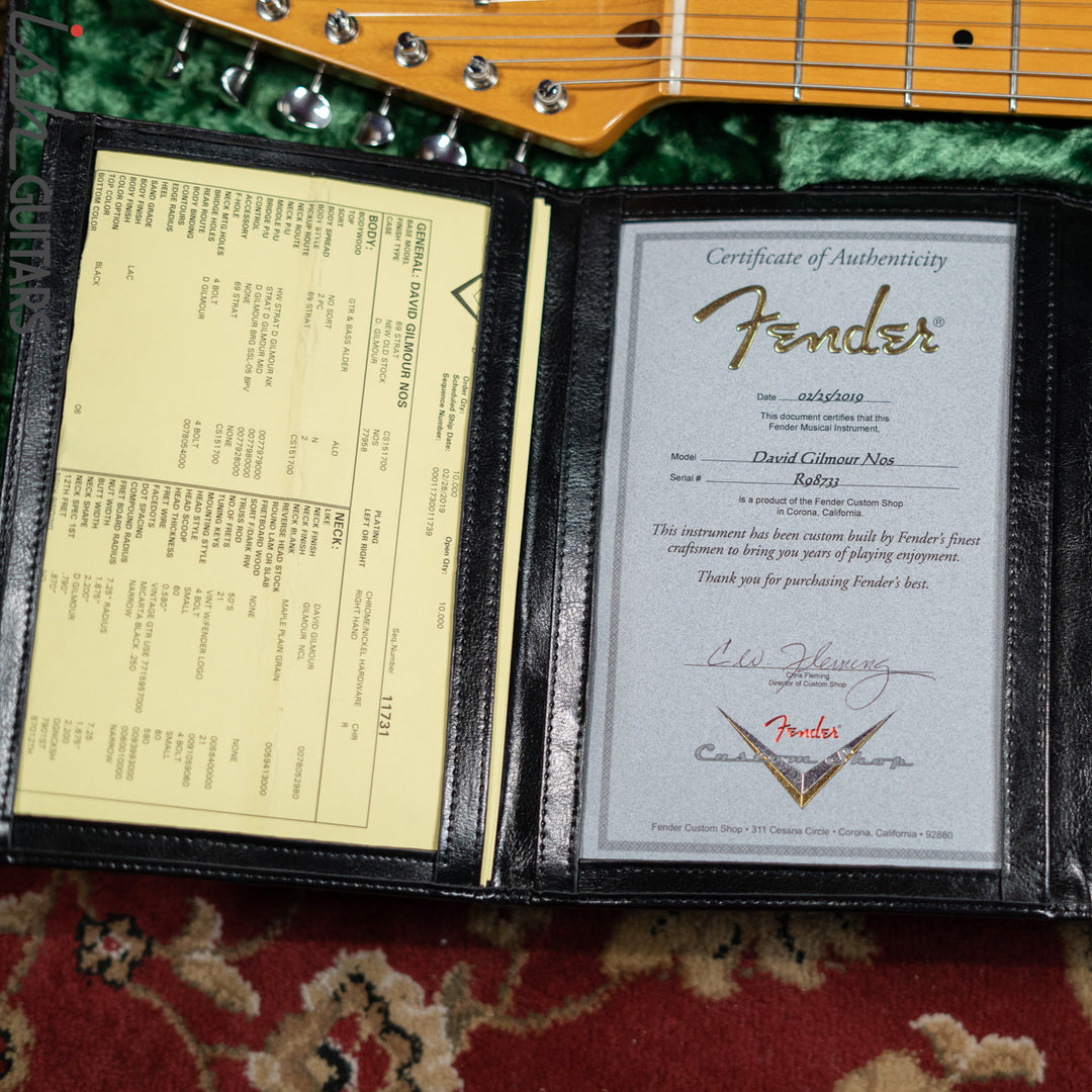 2019 Fender Custom Shop Stratocaster David Gilmour NOS Black
