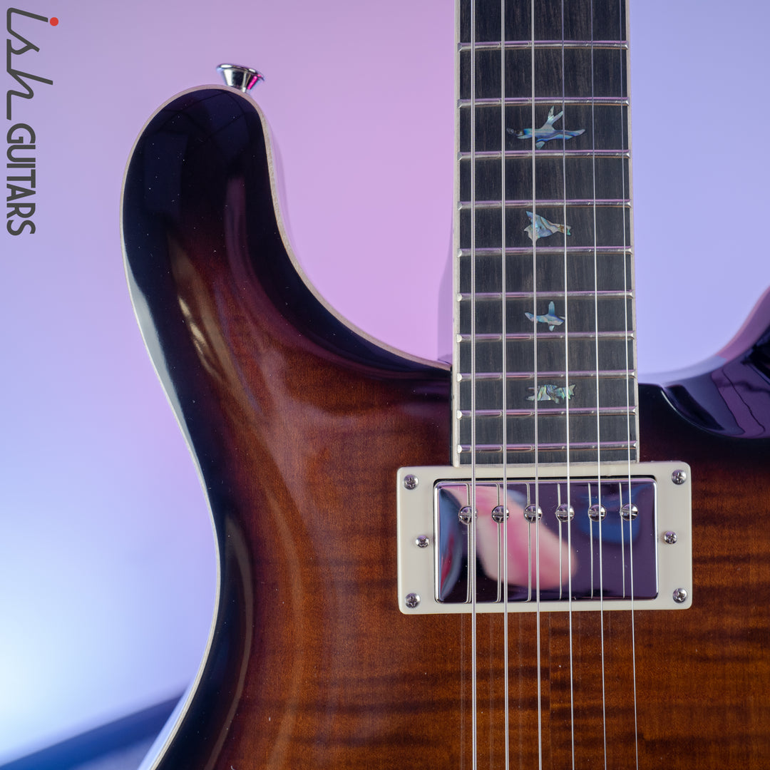 2020 PRS Paul Reed Smith SE Hollowbody II Piezo Black Gold Burst