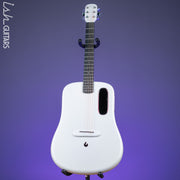 Lava Music Lava ME 3 Smart Acoustic Guitar 38” Left-Handed White w/ Space Bag