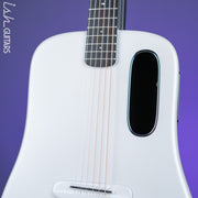 Lava Music Lava ME 3 Smart Acoustic Guitar 38” Left-Handed White w/ Space Bag